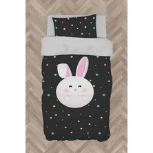 Mekta Home Bebek ve Çocuk Odası Tavşan ve Seksek Desenli Nevresim Takımı