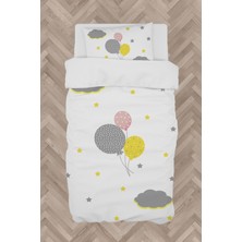 Mekta Home Bebek ve Çocuk Odası Üç Renkli Balon Desenli Nevresim Takımı