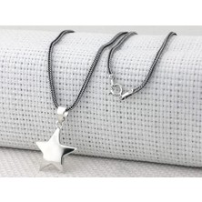 Takıhan Parlak Yıldız Tasarımlı 925 Ayar Gümüş Kolye