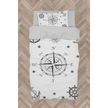 Mekta Home Bebek ve Çocuk Odası Pusula Desenli Nevresim Takımı