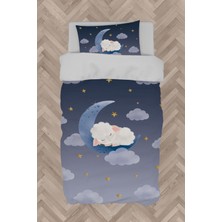 Mekta Home Bebek ve Çocuk Odası Ayda Uyuyan Kuzu Desenli Nevresim Takımı