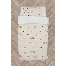 Mekta Home Bebek ve Çocuk Odası Soft Gökkuşağı ve Yol Desenli Nevresim Takımı