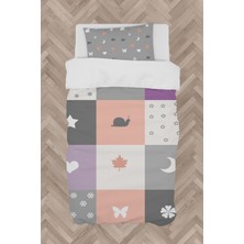 Mekta Home Bebek ve Çocuk Odası Renkli Soft ve Karışık Figür Desenli Nevresim Takımı