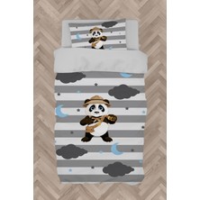 Mekta Home Bebek ve Çocuk Odası Izci Panda Desenli Nevresim Takımı