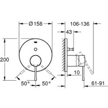 Grohe Essence Ankastre Banyo/duş Bataryası - 24167GN1