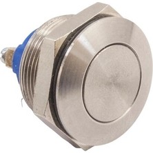 Apem 22MM Düz Işıklı Yaylı Metal Buton