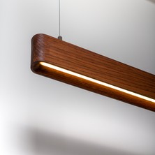 Line Minimal Soft Modern Ahşap Aydınlatma - Minimal LED Sarkıt Avize