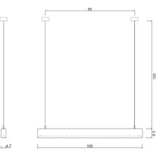 Line Minimal Soft Modern Ahşap Aydınlatma - Minimal LED Sarkıt Avize