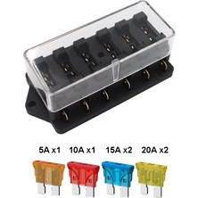 Motorobit 6 Kanal Oto Bıçak Sigorta Kutusu