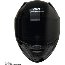 Motoanl Motosiklet Kask Ece 22.R06 Sertifikalı Double Vizör Fiber Motor Kaskı Full Face Yeni Sezon Black Srx