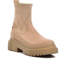 Pierre Cardin PC-52561 Krem Içi Polarlı Kadın Chelsea Bot