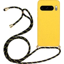 Xshop Google Pixel 8 Pro Cep Telefonu Buğday Samanı+Tpu Kabuğu Lanyard ile (Yurt Dışından)