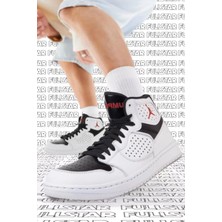 Nike Jordan Access Jumpman Leather Sneaker Hakiki Deri Bilekli Spor Ayakkabı Beyaz Siyah