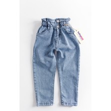 Babymod Yüksek Bel Kız Çocuk Kot Pantolon Çocuk Jean