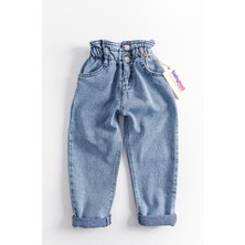 Babymod Yüksek Bel Kız Çocuk Kot Pantolon Çocuk Jean