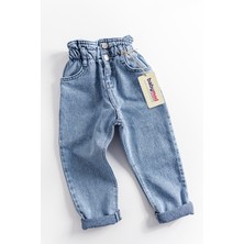 Babymod Yüksek Bel Kız Çocuk Kot Pantolon Çocuk Jean