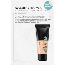 Maybelline New York Maybelline Fit Me Matte Poreless Fondöten 105 Natural Ivory