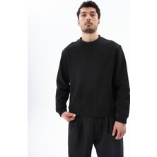 Evoq Nine Siyah Sweatshirt