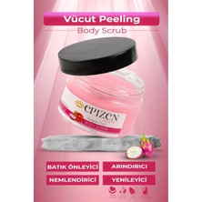 Epizen 2'li Set Ejder Meyveli Peeling & %100 Doğal At Kılı Fırçası Bakım Seti