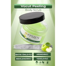 Epizen 2'li Set Elma Aromalı Peeling & %100 Doğal At Kılı Fırçası Bakım Seti