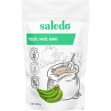 Saledo Glutensiz Yeşil Muz Unu 300 gr Katkısız, Doğal, Vegan