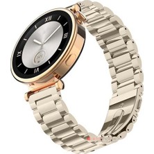 AktarMobile Huawei Watch Gt4 41 mm (18 Mm) Uyumlu Metal Baklalı Kordon Paslanmaz Çelik Kayış Premium