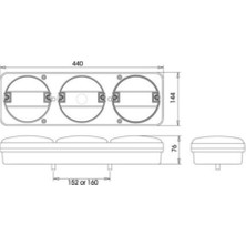 Ahmet Otomotiv 3lü Hamburger Set Lamba 12V-24V Kombinasyon