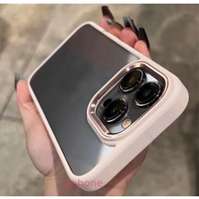 Gritty Apple iPhone 15 Pro Max Kılıf Metal Krom