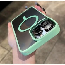Gritty Apple iPhone 15 Pro Kılıf Metal Krom Parlak Renkli Şeffaf
