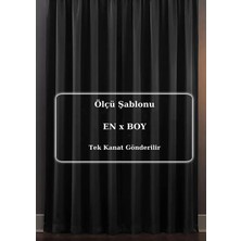 Ervin Blackout Işık Geçirmez Fon Perde Siyah Pilesiz Karartma Güneşlik