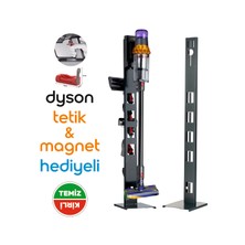 Stark Dyson Uyumlu Antrasit  Dikey Süpürge Standı Kare Taban