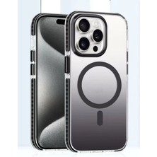 OSG iPhone 15 Pro Uyumlu Magsafe Özellikli Darbe Emici Hologramlı Çift Renk Ultra Lüx Premium Kılıf