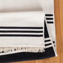 Homestead Elegantwoven Siyah Pamuk Dokuma Kilim - Homesteadart Rugs, Çift Taraflı, Nefes Alabilen ve 30°c'de Yıkanabilir, Katlanabilir, Robot Süpürge ile Uyumlu Yapı - Çeşitli Ölçülerde