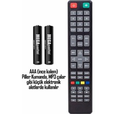 Telvesse 24'lü Ince ve Kalın Kalem Pil Kumanda Pili Saat Pili Zn-C 1.5V