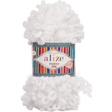 Alize Puffy Fine 55 Beyaz (Küçük Ilmekli)