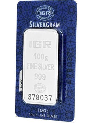 İGR 100 Gram Gümüş 999.0 Saflıkta Külçe