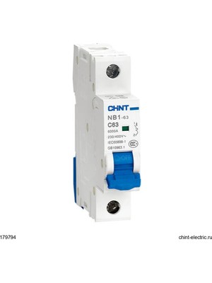 Chint Nb1 Serisi / 1 Kutuplu 10KA / C Tipi 63A Oto