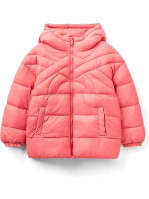 United Colors Of Benetton Çocuk Unisex Kapüşonlu Mont 2VBSCN03L