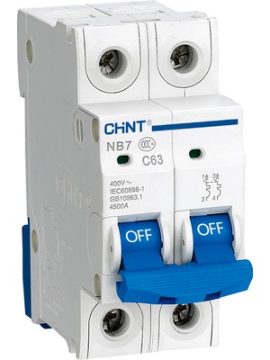 Chint Nb7 Serisi / 2 Kutuplu 6ka / C Tipi 6A Otoma