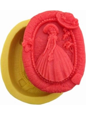 Depposite Prenses Temalı Şapkalı Kız Silikon Kalıp 8x6 cm