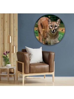 Emya Home Puma Cam Saat - 60 cm