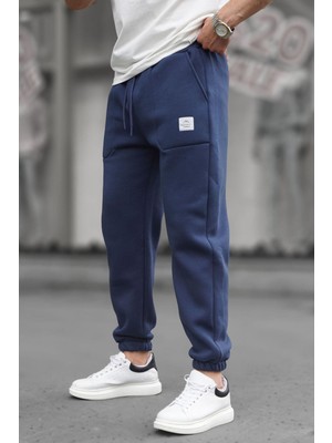 Madmext Lacivert Cep Detaylı Erkek Basic Eşofman Altı 6522
