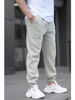 Madmext Çağla Yeşili Cep Detaylı Erkek Basic Eşofman Altı 6522