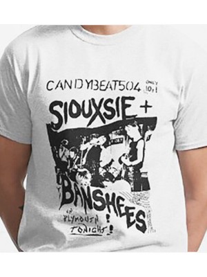 Köstebek Beyaz Siouxsie And The Banshees Unisex T-Shirt