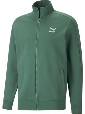 Puma Erkek Vine Puma T7 Track Jacket Dk Vine Yeşil Erkek Ceket