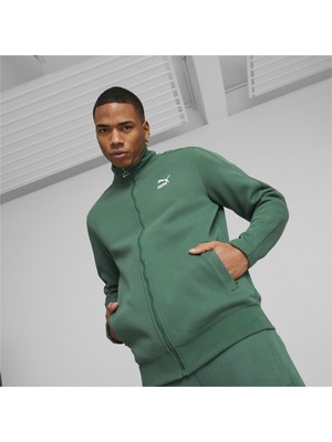 Puma Erkek Vine Puma T7 Track Jacket Dk Vine Yeşil Erkek Ceket