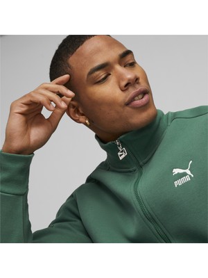 Puma Erkek Vine Puma T7 Track Jacket Dk Vine Yeşil Erkek Ceket