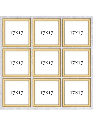 Dokuzlu 17 x 17 Çerçeve ( Postersiz ) - Bos1027