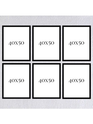 Altılı 40 x 50 Çerçeve ( Postersiz ) - Bos1015