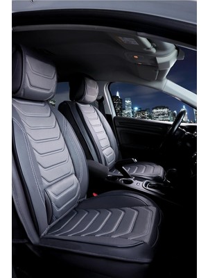 Ack Audi A6 Serisi Uyumlu Lüks Deri Oto Koltuk Kılıfı Ön/arka 5li Set Anka Seri Füme